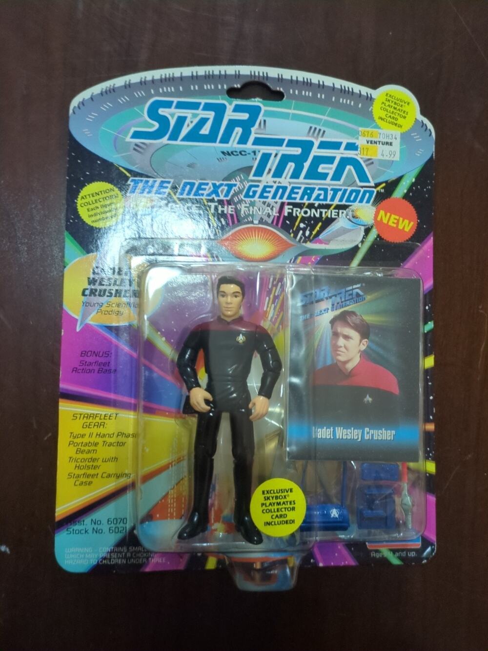 Star Trek Next Generation CADET WESLEY CRUSHER Figure Playmates 6021 - New